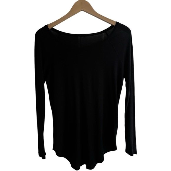 LULULEMON Black Locarno Long Sleeve Tee Shirt | Lightweight Scoop Neck Top | 6 - Picture 7 of 9